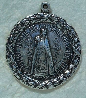 Our Lady of Notre Dame Medal 1 1/16"