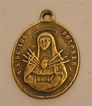 Our Lady of Sorrows Medal 1 1/8"